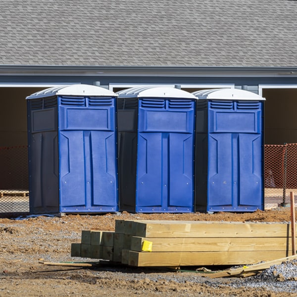 how often are the portable toilets cleaned and serviced during a rental period in Lake City SC